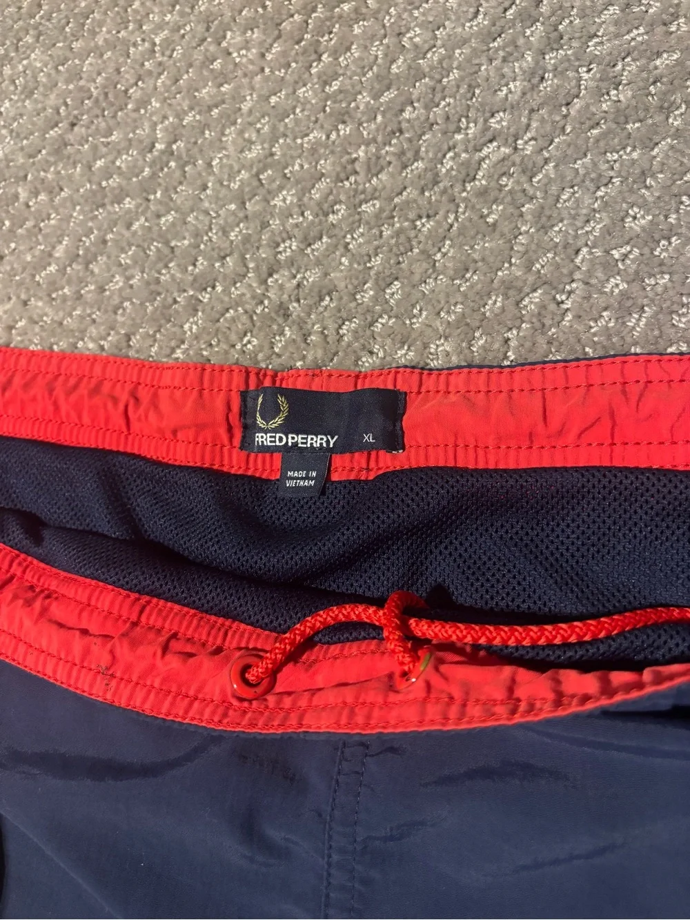 Fred Perry navy swim
